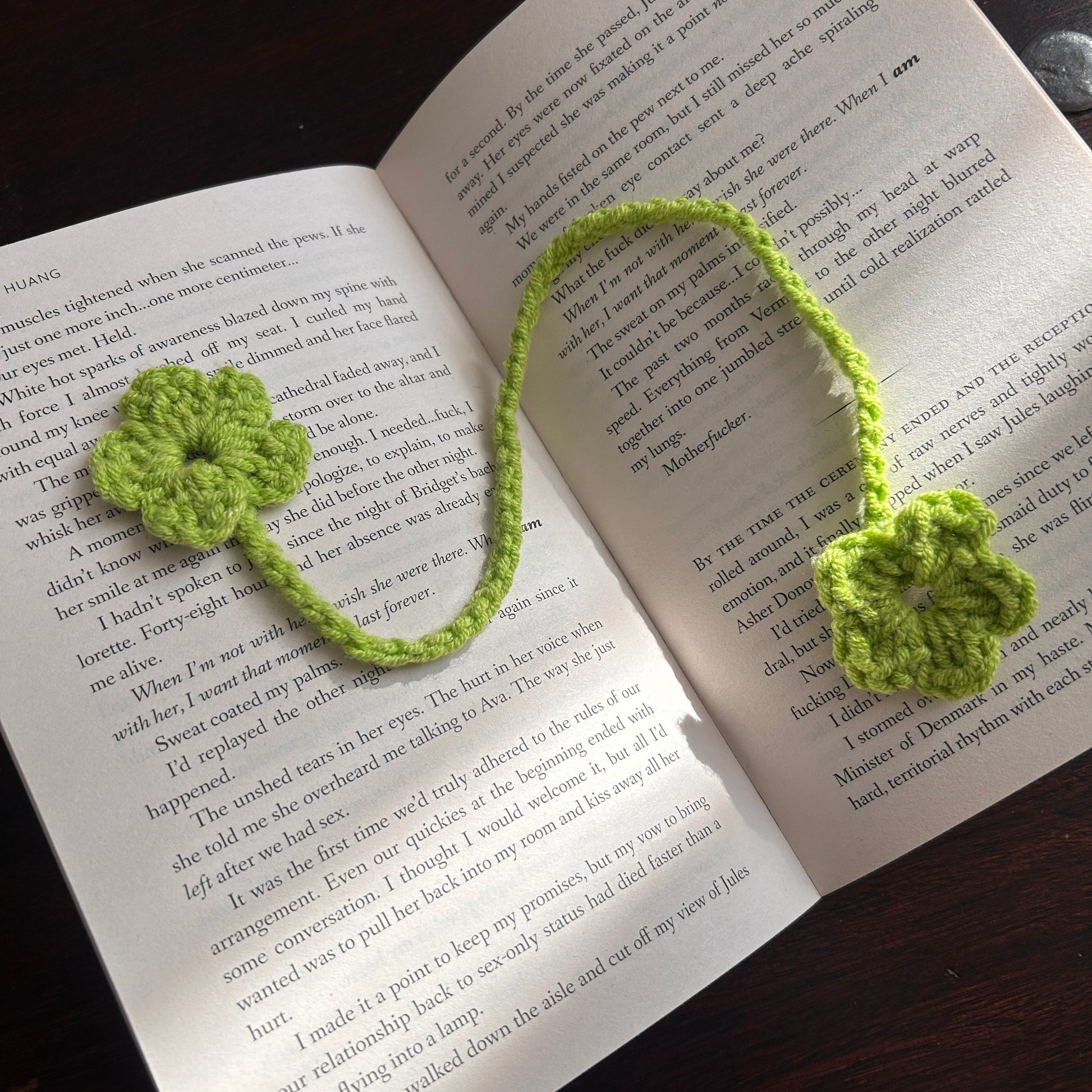 the bookish haven flowers bookmarks green